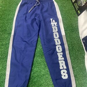 Blue and white New Era #LA #Dodgers track pants size Medium